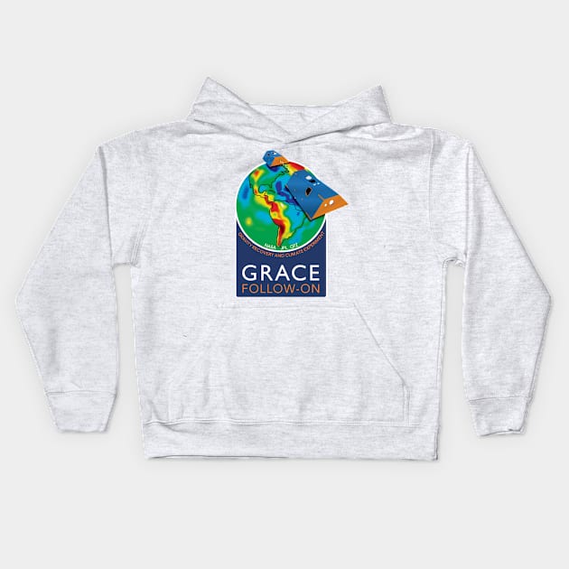 GRACE Follow On Mission Logo Kids Hoodie by Spacestuffplus